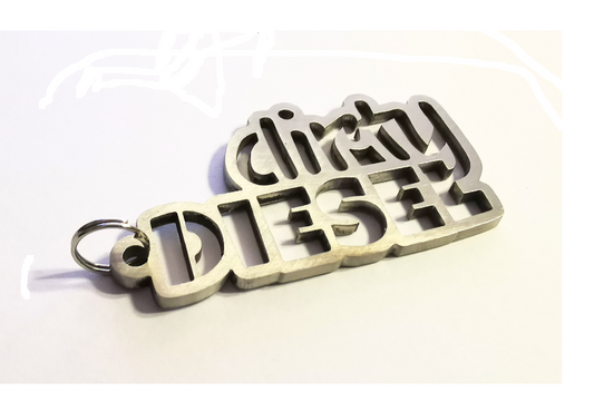 Dirty Diesel Keychain | Stainless steel