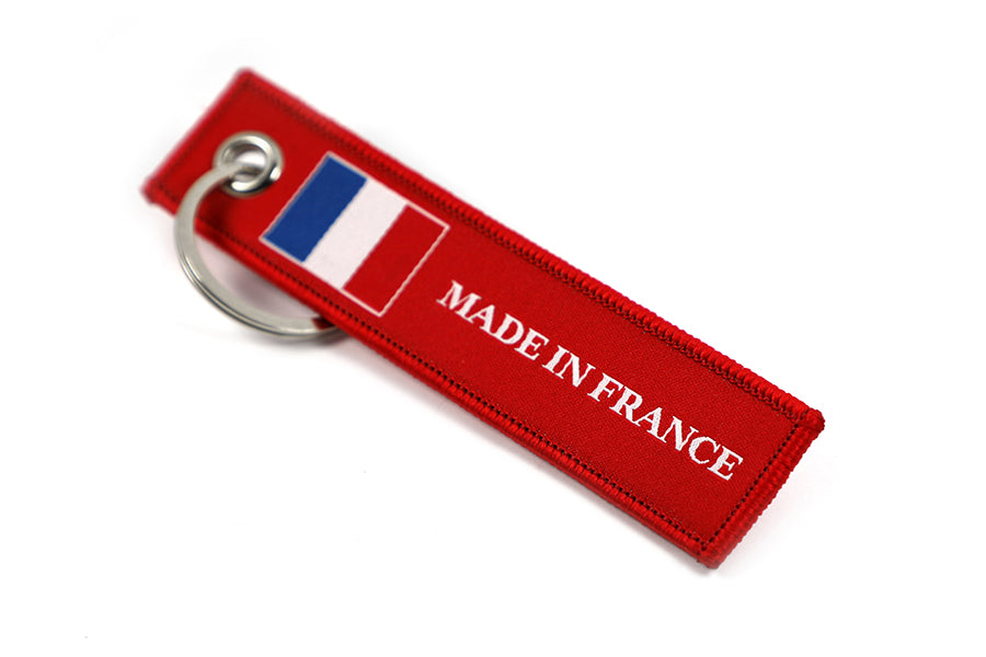 Made In France Jet Tag keychain