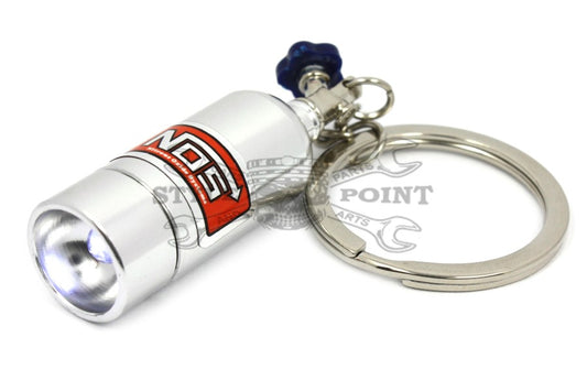 LED NOS Bottle Keychain | silver