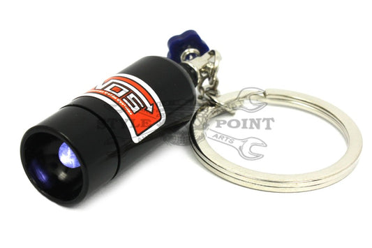 LED NOS Bottle Keychain | black