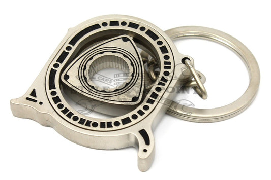 Rotary piston Keychain | silver matt