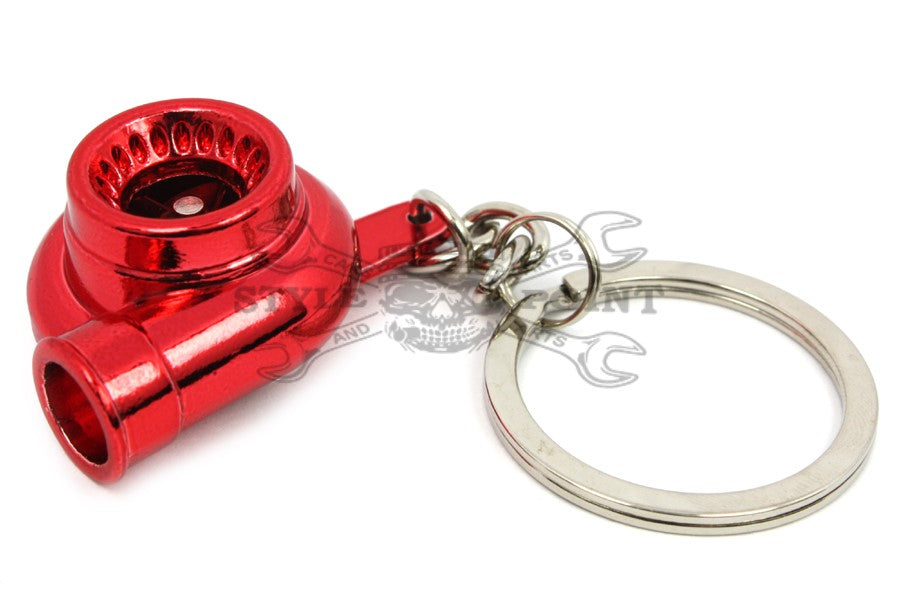 Turbo Keychain red chrome