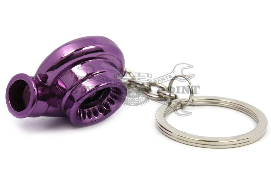 Turbo Keychain lila chrome